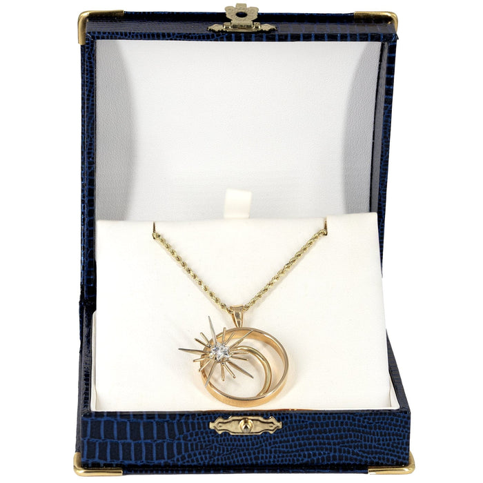 14kg Chain with Diamond Star Pendant - Bratton House Antiques