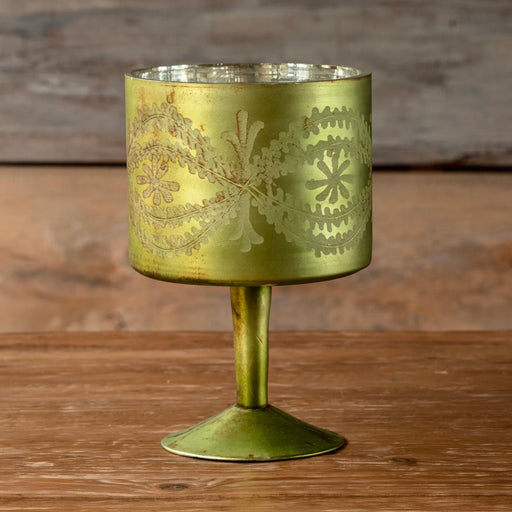 Antique Olive Etched Trifle - Bratton House
