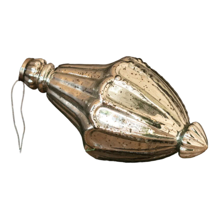 Catherdral Antique Mercury Glass 10" Ornament - Bratton's Uniques & Antiques