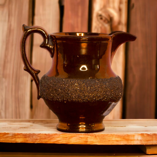 Copper Luster Pitcher with Textured Design - Bratton House