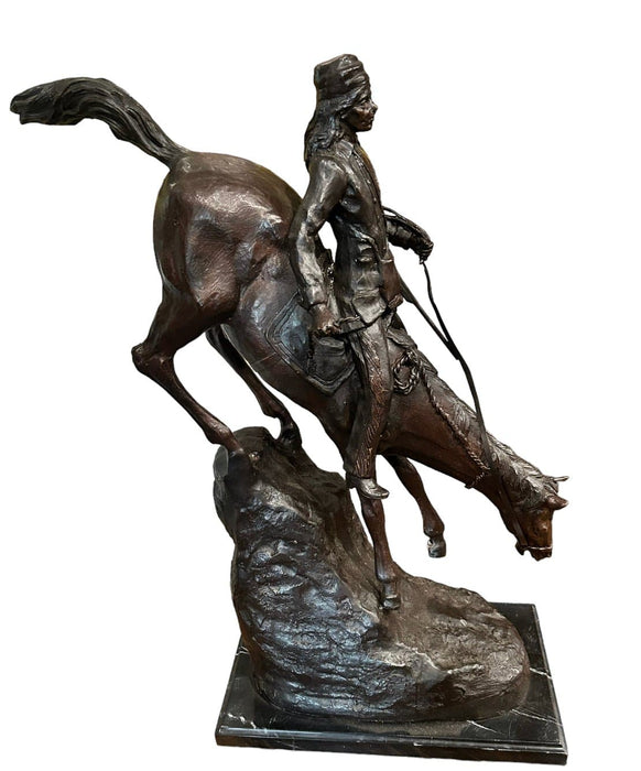 Frederic Remington "Mountain Man" Bronze Sculpture - Bratton House Antiques