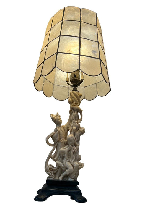 Italian Amilcare Santini 1950's Geisha Lamp - Bratton House Antiques