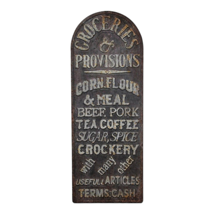 Provisions Metal Advertising Sign - Bratton House
