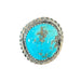 S/S Eli Skeets Kingman Turquoise Ring Sz 6 No. N23 - Bratton House Antiques