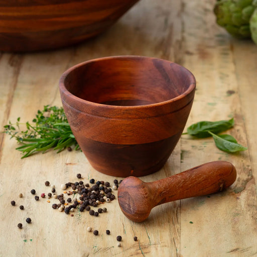 Wooden Mortar and Pestle - Bratton House