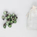 1" Embossed Mercury Glass Ornament in Muslin Bag, Green - Bratton's Uniques & Antiques
