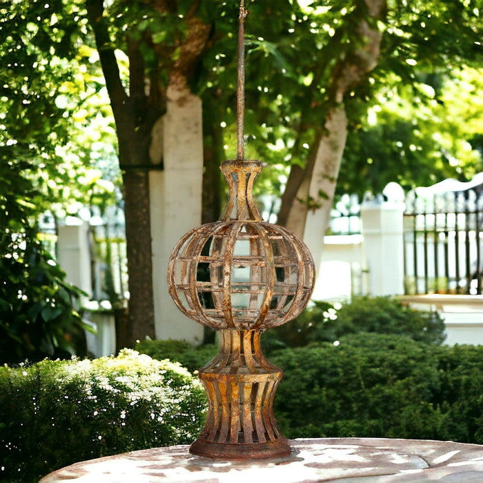 Aged Metal Garden Ornament - Bratton's Uniques & Antiques