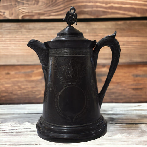 Antique Hard White Metal Pitcher - Bratton House