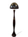 Asian Floor Lamp with Gold Painted Bamboo & Birds - Bratton House Antiques