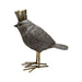 Bird with Glittery Detail and Crown - Bratton's Uniques & Antiques
