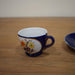 Blue Porcelain Miniature Teacup & Saucer - Bratton's Uniques & Antiques