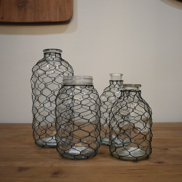 Chicken Wire Canning Jar - Bratton's Uniques & Antiques