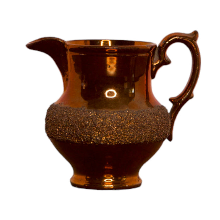 Copper Luster Pitcher with Textured Design - Bratton House