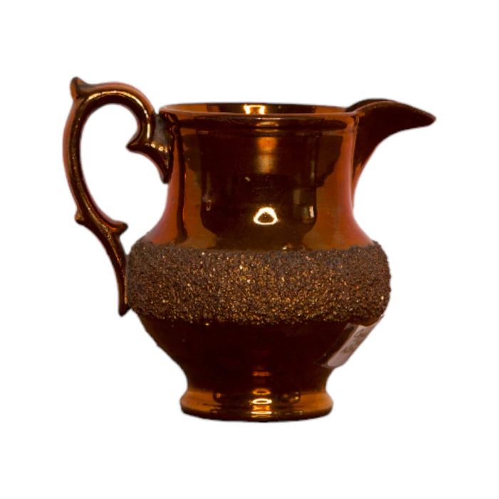 Copper Luster Pitcher with Textured Design - Bratton House