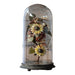 French Wire Flowers Under Glass Dome - Bratton's Uniques & Antiques