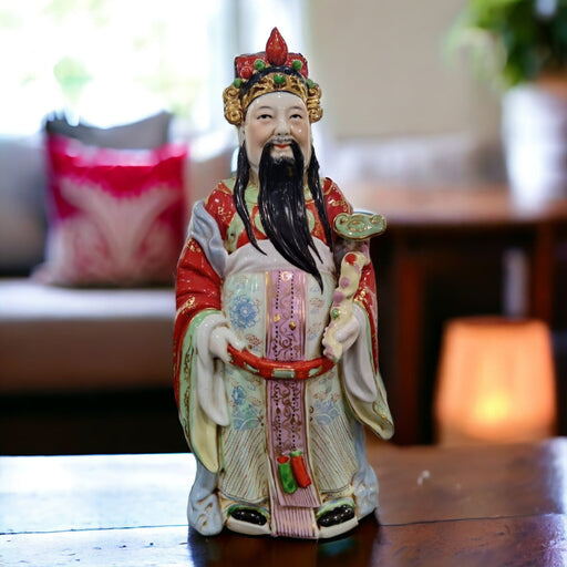 Hand Decorated Chinese Porcelain Figurine Circa 1850 - Bratton's Uniques & Antiques