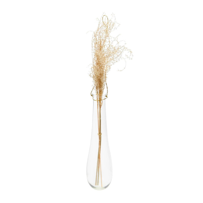 Hanging Glass Vase with Wire Hanger - Bratton's Uniques & Antiques