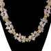 Italian Rose Quartz and Gold Plated Necklace (1223) - Bratton's Uniques & Antiques