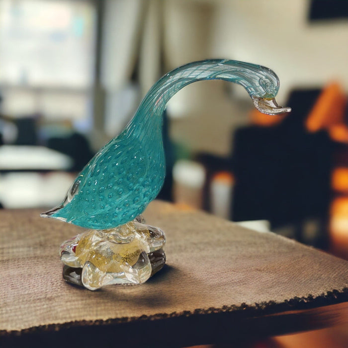 Murano Glass Swan 'Head Down' - Bratton's Uniques & Antiques