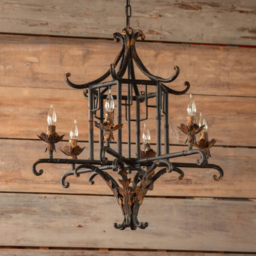 Pagoda Chandelier - Bratton's Uniques & Antiques