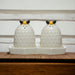 Salt & Pepper Shakers with Plate - Bratton's Uniques & Antiques
