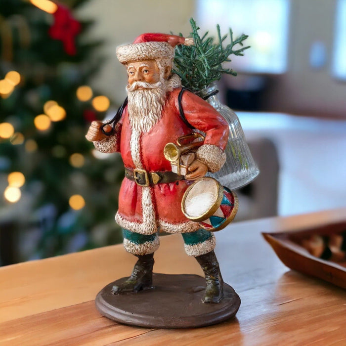 Santa Bearing Gifts Flower Holder - Bratton's Uniques & Antiques