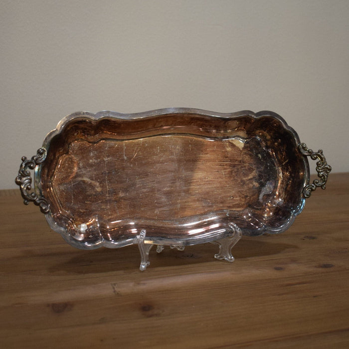 Silver "Footed and Handled" Relish Tray - Bratton's Uniques & Antiques