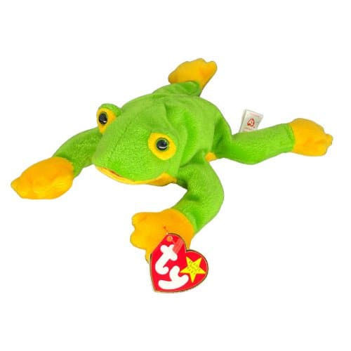 Ty Beanie Baby: Smoochy the Frog, Stuffed Animal