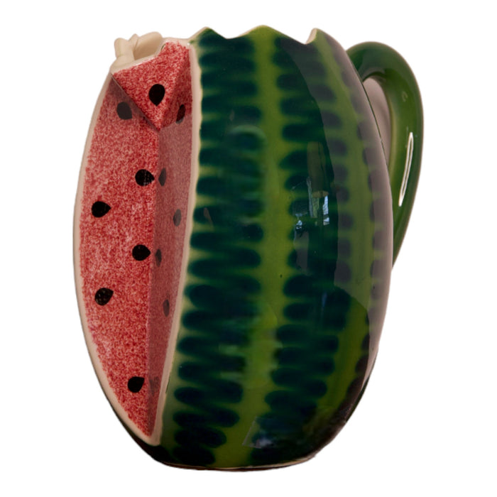 Strata Hand Painted Watermelon Pitcher - Bratton House