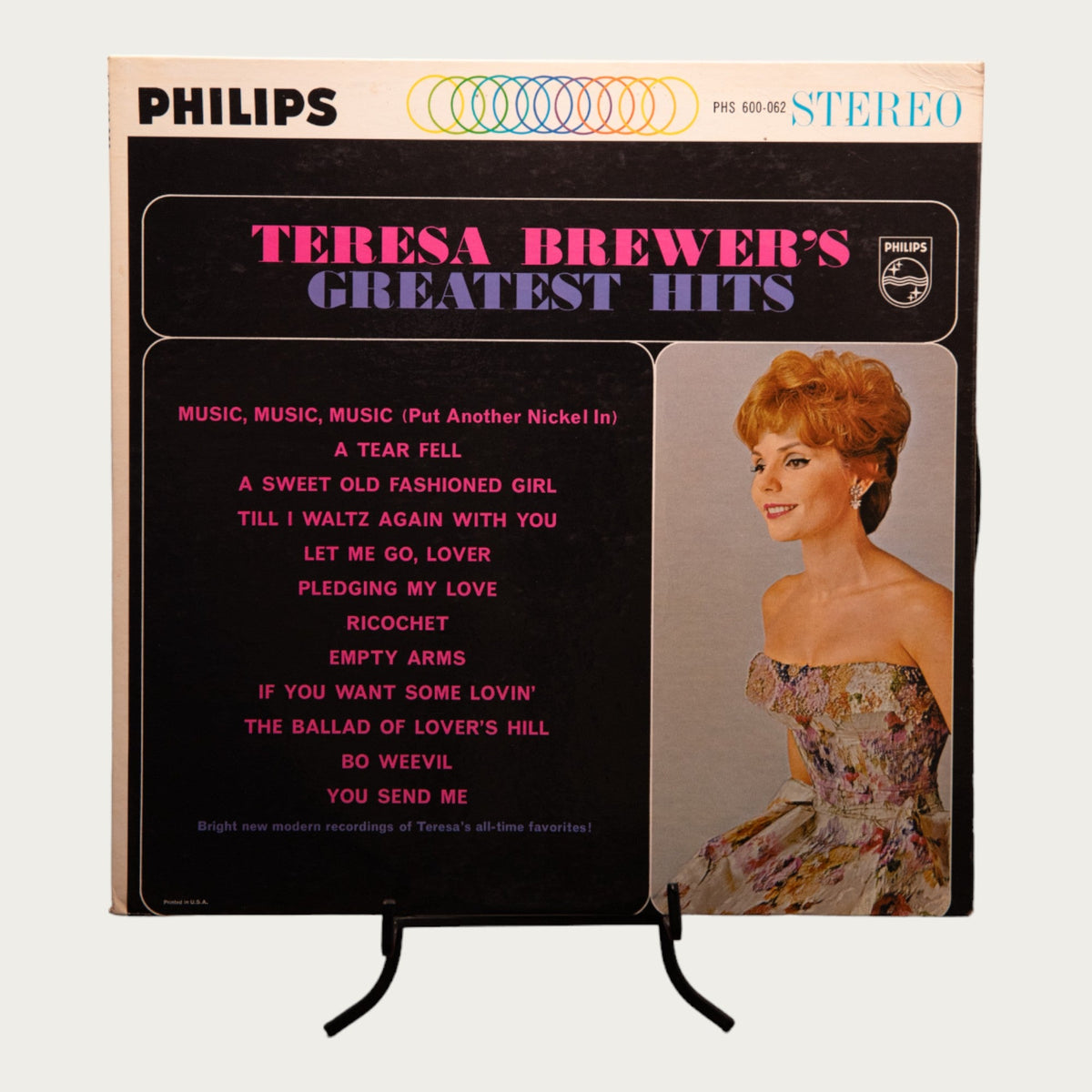 "Teresa Brewer's Greatest Hits" Vinyl Record — Bratton House