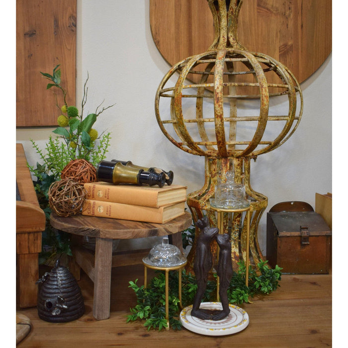 Wood Round Table Top Riser - Bratton's Uniques & Antiques